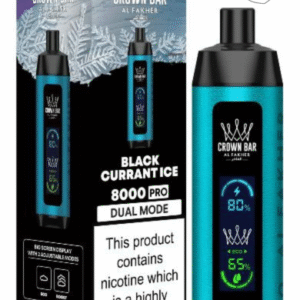 Crown Bar Al Fakher 8000 Puffs Black Currant Ice