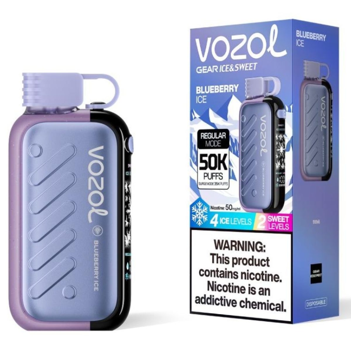 vozol gear 50k Blueberry Ice