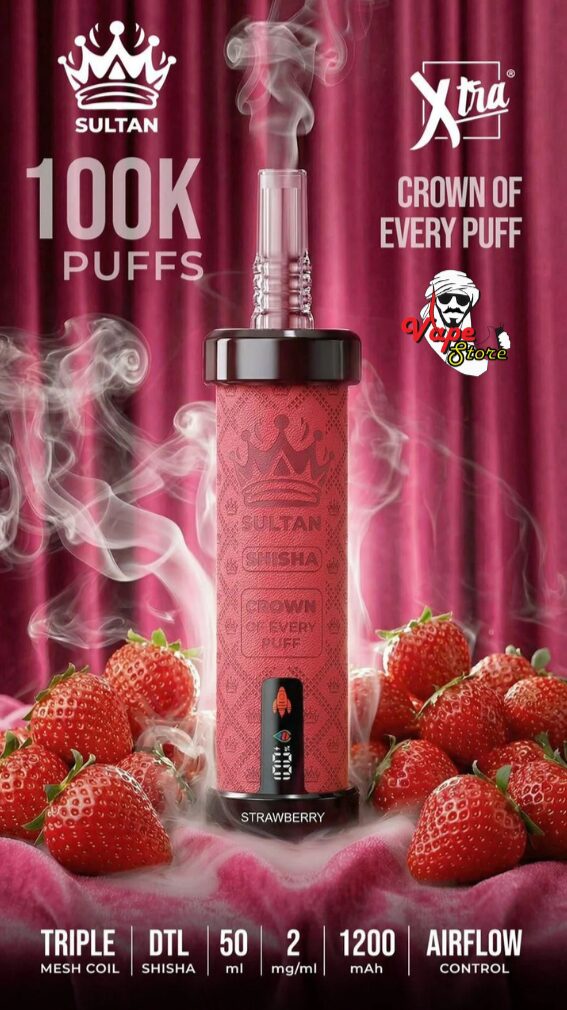 Sultan-Xtra-Shisha-100k-Strawberry