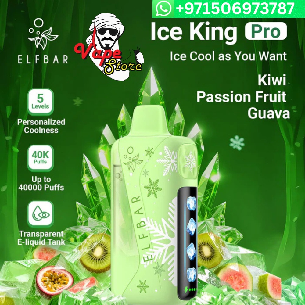 Elfbar-Ice-King-Pro-40k-Puffs-Disposable-Vape-Kiwi-Passion-Fruit-Guava
